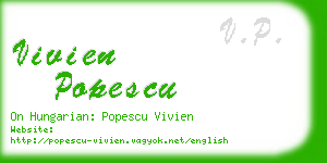 vivien popescu business card